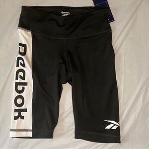 Women’s Reebok MYT Black & White Bike Shorts size small